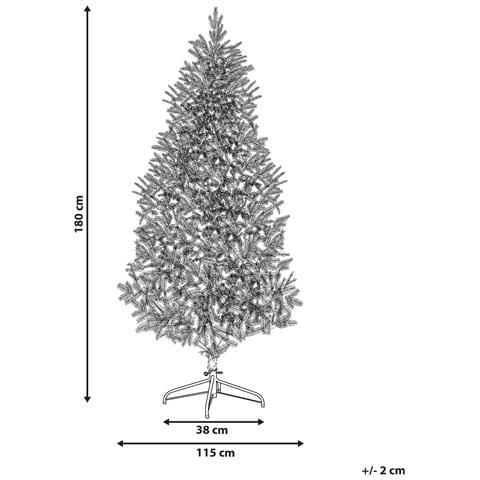 Albero Di Natale Bianco 180 Cm Talbot - Foto 5