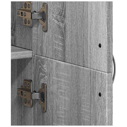 Schedario Grigio Sonoma 60x32x153 cm in Legno Multistrato - Foto 9