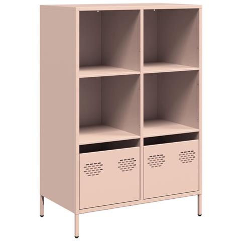 Credenza Rosa 68x39x103,5 Cm In Acciaio - Foto 2