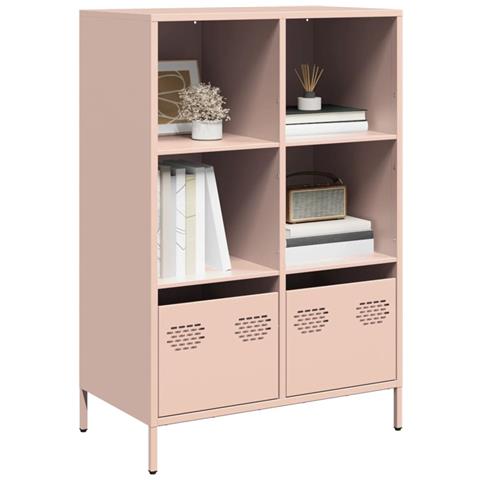 Credenza Rosa 68x39x103,5 Cm In Acciaio - Foto 1