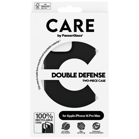 CARE by PG Dub Def BLK iPhone16 6.9 Pro custodia per cellulare Cover Trasparente - Foto 2
