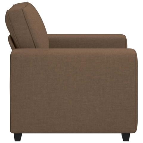 Poltrona Marrone 60 cm in Tessuto - Foto 9