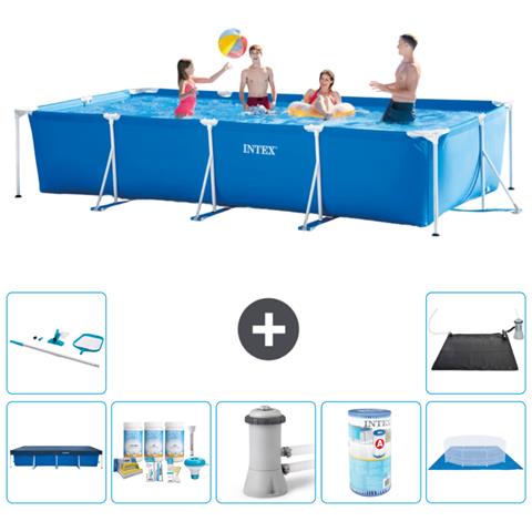 Piscina Fuori Terra - Rettangolo - 450x220x84 Cm - Blu - Include Accessori Coordinati A293 - Foto 1