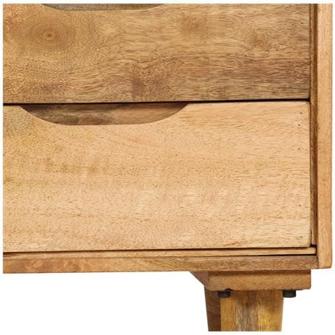 Comodino In Legno Massello Di Mango 40x30x59,5 Cm - Foto 8