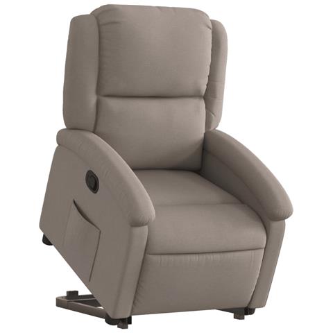 Poltrona Alzapersona Reclinabile Tortora In Tessuto - Foto 2