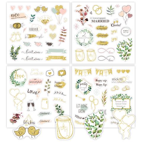 Set Adesivi Matrimonio (4 Pezzi) Green - Foto 1