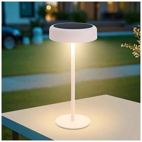 Lampada Da Tavolo A Led, Senza Fili, A Batteria Solare, Ricaricabile, Da Comodino, Con Controllo Touch - Foto 2