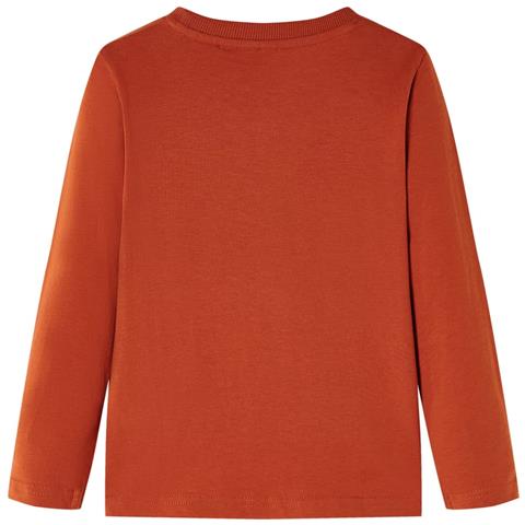 Maglietta da Bambino Maniche Lunghe Ruggine Chiaro 104 - Foto 2