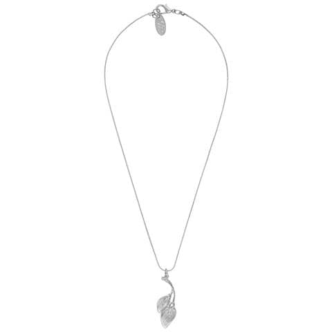 Girocollo In Argento Con Doppia Calla Placcata Argento, 40 Cm - Foto 1