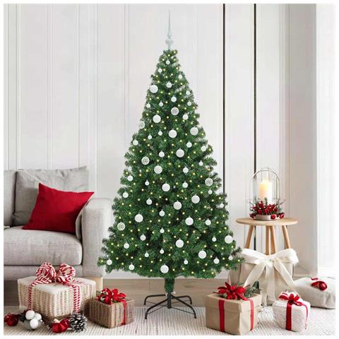 Albero di Natale artificiale con 300 LED Verde 180 cm - Foto 2