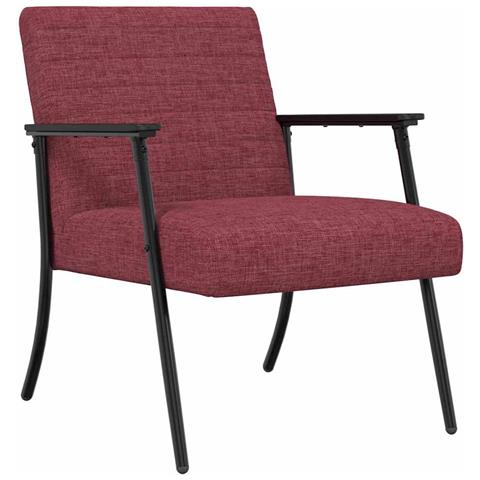 poltrona Rosso Vino 59 x 75 x 78 cm Tessuto - Foto 1