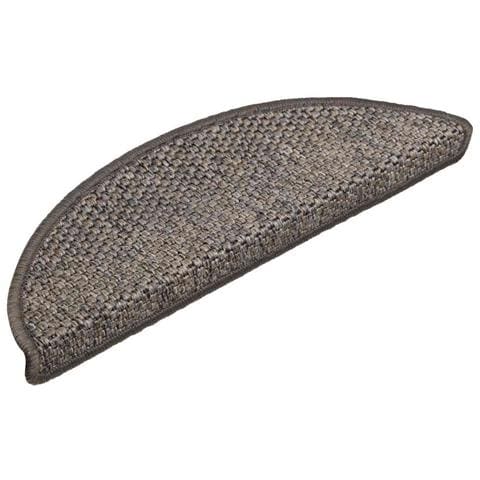 Tappeti Adesivi per Scale Sisal 30pz 56x17x3 cm Beige Marrone - Foto 2