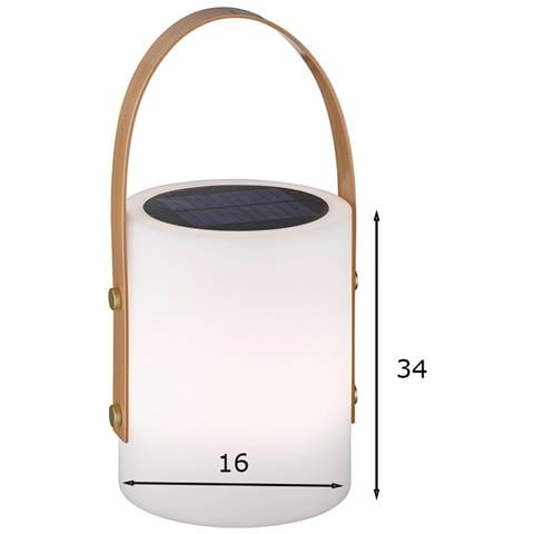 Lampada da tavolo Bari a LED solare e USB per esterni - Foto 1