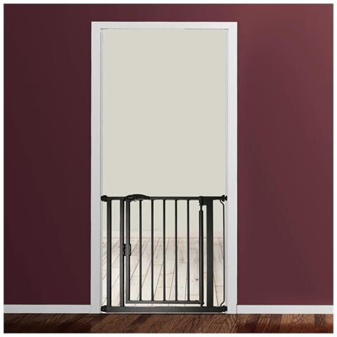 Bettacare Cancelletto Per Scale Con Chiusura Automatica, 118,2cm - 125,2cm, Nero Opaco - Foto 2