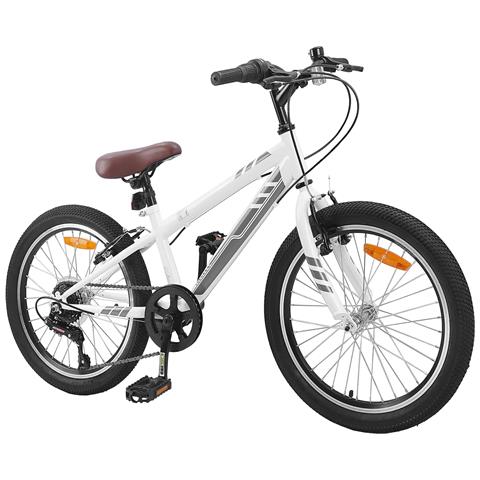 Mountain Bike 20 Pollici 6-Speed per 5-8 anni Bianco - Foto 2