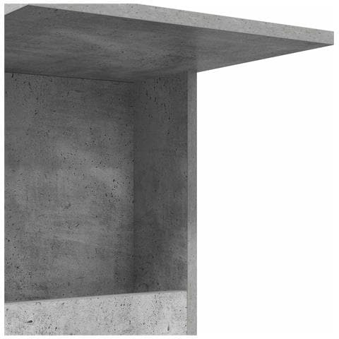 Tavolo laterale con ruota Grigio cemento 40 x 35 x 60 cm - Foto 9