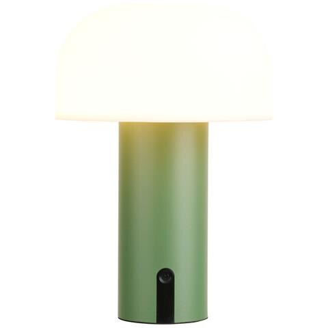 Lampada Led Solare Ricaricabile Soham In Pp Bianco E Verde Ø15 Cm - Foto 2