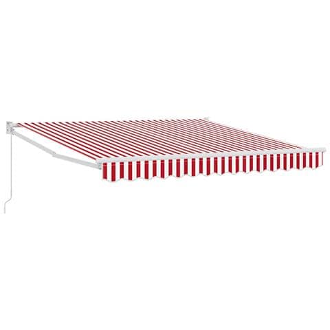 Tenda Retrattile Rosso e Bianco 300 x 250 cm - Foto 1