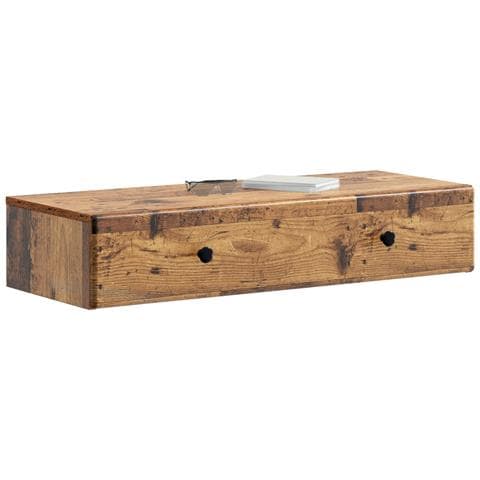 Tavolino da Parete Laterale Legno antico 87,5 x 34,5 x 17 cm - Foto 2