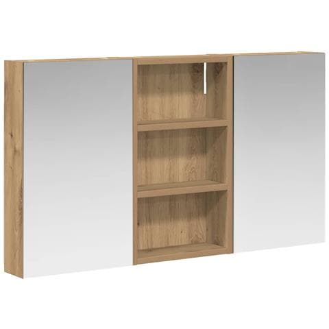 Set di Armadi da Bagno con lo scaffale 3 pcs 90 x 10,5 x 50 cm - Foto 1