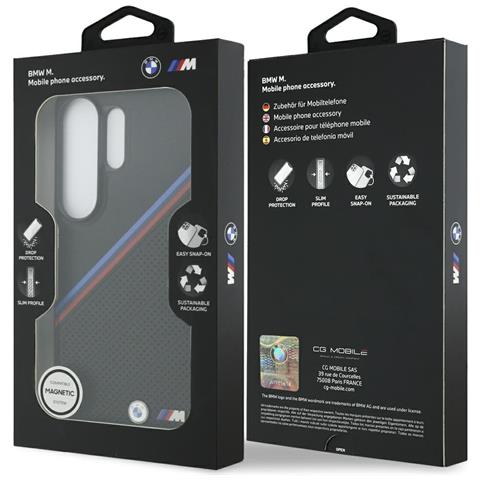 Magsafe Case Per Samsung Galaxy S26 Ultra, Nero - Logo Metallico Tricolore Bmw - Foto 7