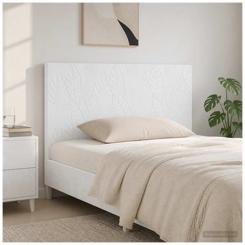 Testiera da Muro DELFT Bianco Lucido Legno ingegnerizzato - Foto 2
