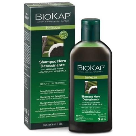 Biokap Bellezza Shampoo Nero Detossinante 200 ml Biosline - Foto 1