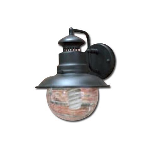 Lampada per esterno da parete in acciaio con vetro 22x26 cm - Foto 1