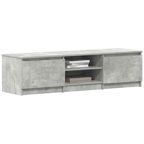 Mobile Porta TV Grigio Cemento 140x40x35,5 cm Legno Multistrato - Foto 2