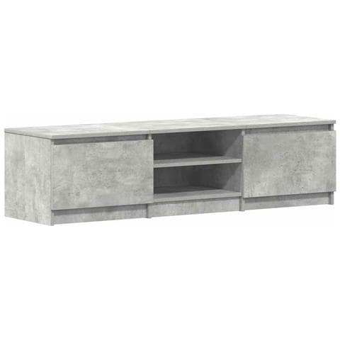 Mobile Porta TV Grigio Cemento 140x40x35,5 cm Legno Multistrato - Foto 1