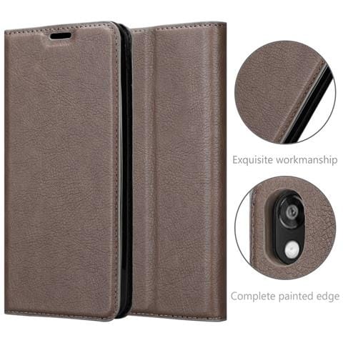 Custodia Compatibile Con Honor 8s In Bruno Caffè - Coperchio Protettiva Con Chiusura Magnetica, Funzione Stand E Tasca Per Le Carte - Foto 5