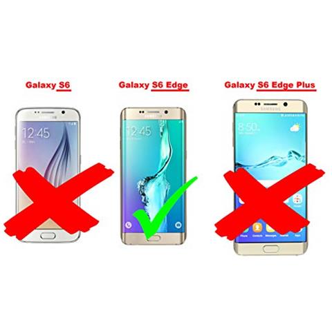 Catena Di Telefoni Cellulari Compatibile Con Samsung Galaxy S6 Edge In Nero Argento - Coperchio Protettivo In Silicone Con Anelli D'oro, Cinturino In Corda E Custodia Staccabile - Foto 2