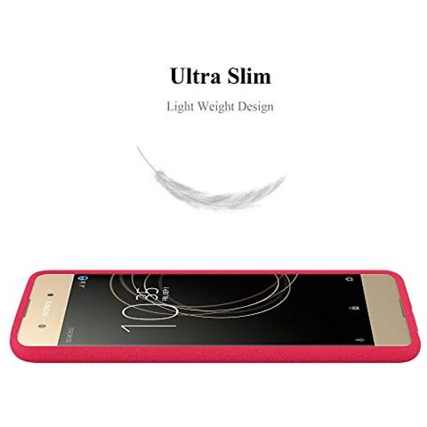 Custodia Compatibile Con Sony Xperia Xa1 Plus In Frost Rosso - Coperchio Protettivo In Silicone Tpu Flessibile - Foto 2
