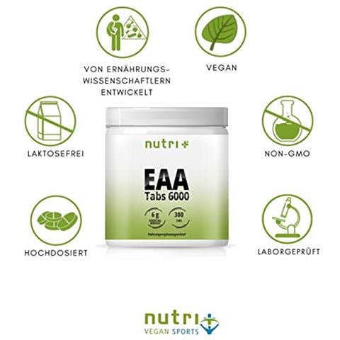 Nutri + Linguette Eaa Vegan 6000, 300 Compresse - Foto 3