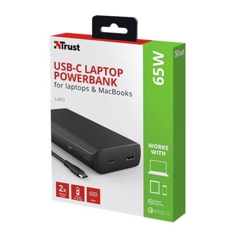 Powerbank Laro 65W USB-C per Notebook Colore Nero - Foto 6