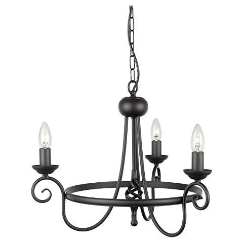 Harlech Tre Lampadario Nero - Foto 1