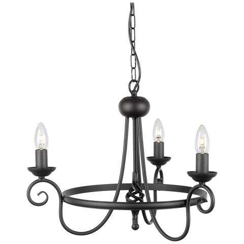 Harlech Tre Lampadario Nero - Foto 3