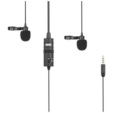M1dm Doppio Microfono Lavalier Omnidirezionale Cavo da 4m - Foto 1