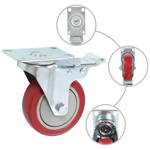 Ruote Girevoli 8 pz 100 mm - Foto 2