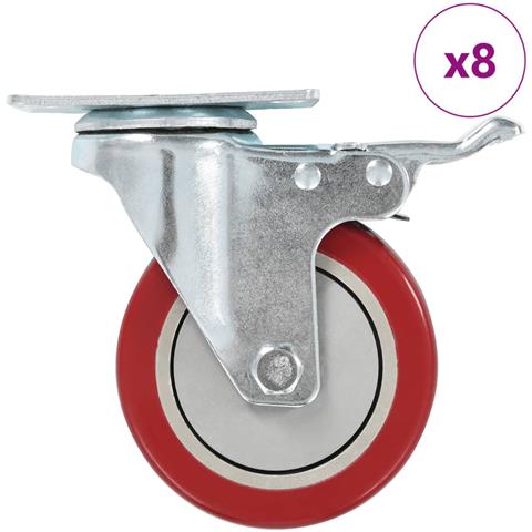 Ruote Girevoli 8 pz 100 mm - Foto 1