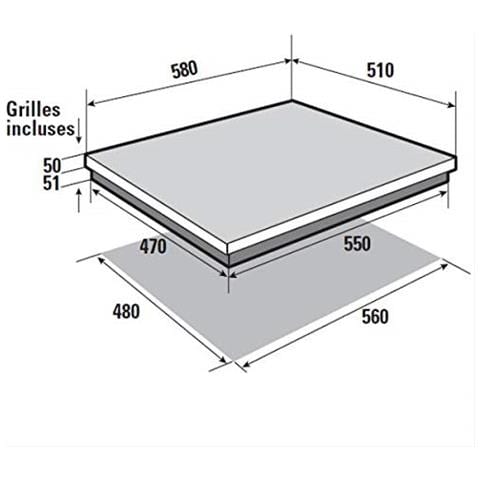 Table de cuisson gaz BRANDT - BPG6413W - Foto 2
