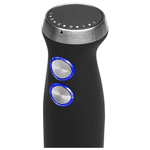 PRINCESS 221221 set di Mixer di Mano - Asta di Acciaio inossidabile XL - 1000 W - Nero OY10527