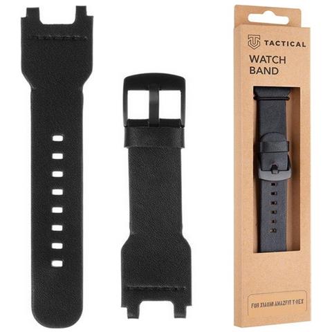 Cinturino 607 Originale Leather Band Per Amazfit T-rez - T-rex Pro Black - Foto 1