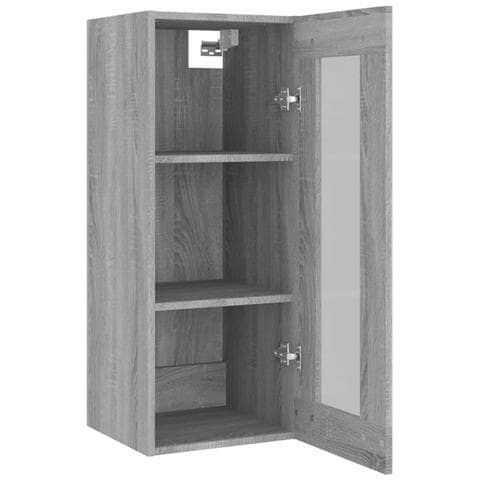 Armadietto Pensile A Parete Grigio Sonoma 34,5x34x90 Cm - Foto 11