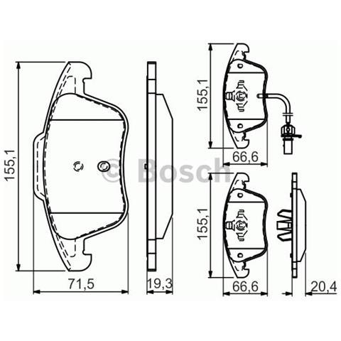 Kit Pastiglie Freno 986494538 - Foto 1