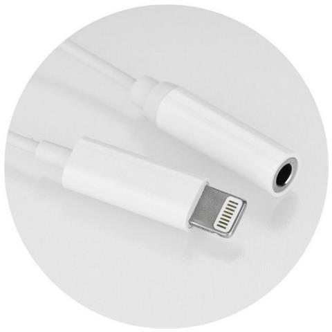 Adattatore Audio Lighting Adapter Da Jack 3,5mm A 8 Pin Apple Bulk Per Auricoare Iphone E Ipad - Foto 2