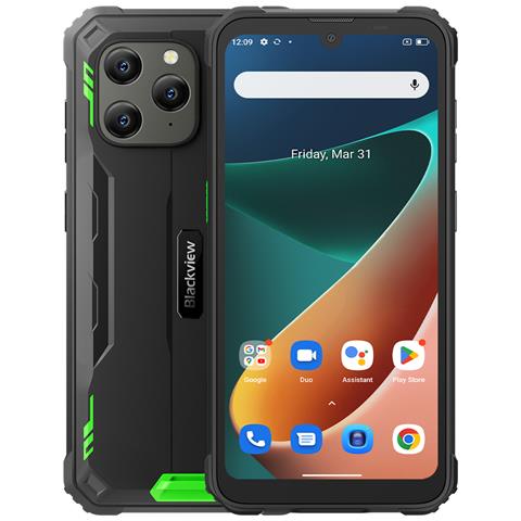 BV5300 PRO 15,5 cm (6.1") Doppia SIM Android 12 4G USB tipo-C 4 GB 64 GB 6580 mAh Nero, Verde - Foto 1