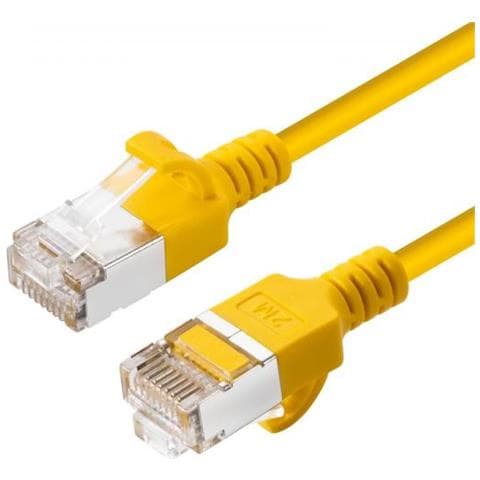 V-ftp6a03y-slim Cavo Di Rete Giallo 3 M Cat6a U /ftp [stp] (cat6a U-ftp Slim, Lszh, 3m - Network Cable, Yell - Foto 1