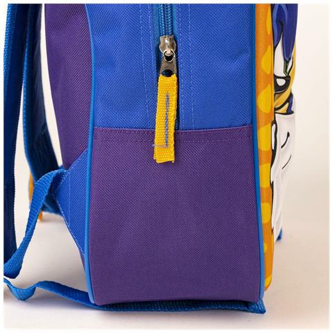 Zaino Scuola 3d Arancio Azzurro 25 X 31 X 9 Cm - Foto 2