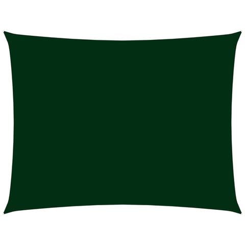 Parasole A Vela Oxford Rettangolare 5x7 M Verde Scuro - Foto 1